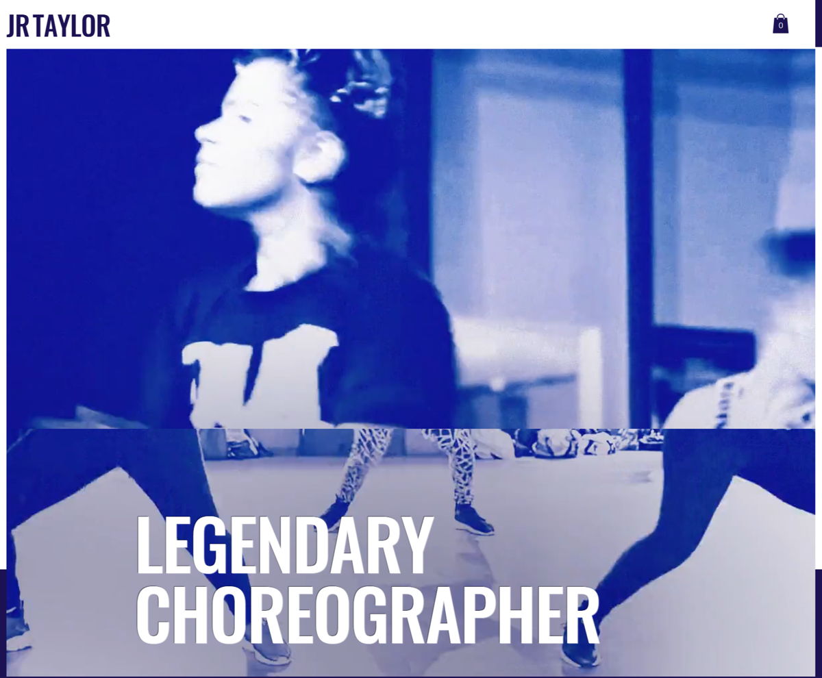 Screenshot of JR Taylor , from the wix personal websites collection.