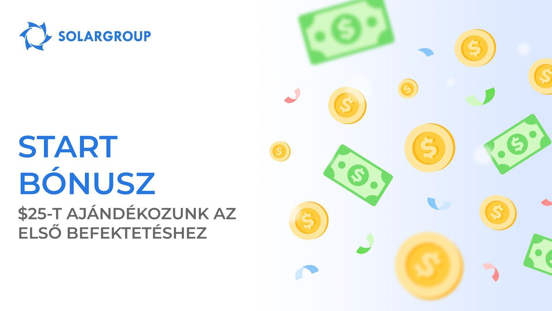 Új promóció az új befektetők számára: „Start bónusz"