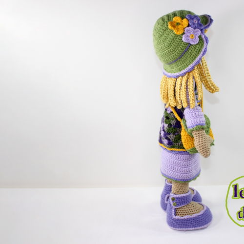 Kaila Large Crochet Doll Pattern, 21"/53cm Tall, Amigurumi