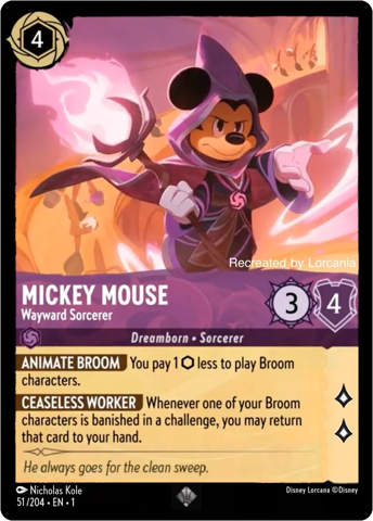 Mikey Mouse from Disney’s Lorcana: The First Chapter