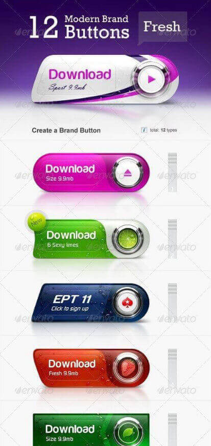 Brand buttons - брендированные кнопки для сайта