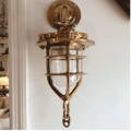 solid brass vintage convoy sconce light
