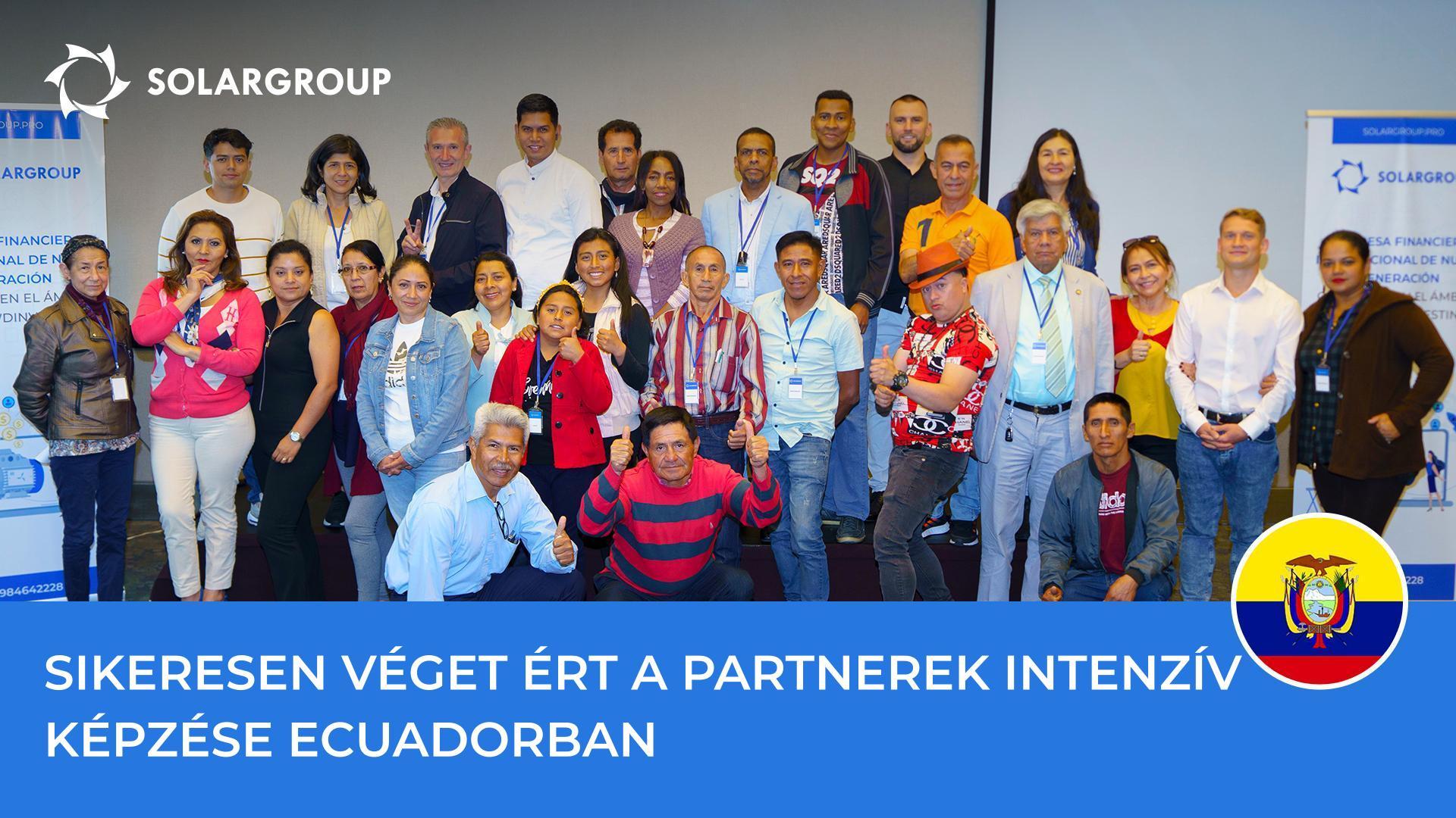Sikeresen véget ért a partnerek intenzív képzése Ecuadorban