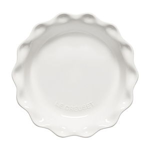 Heritage Fluted Pie Dish, Color: White