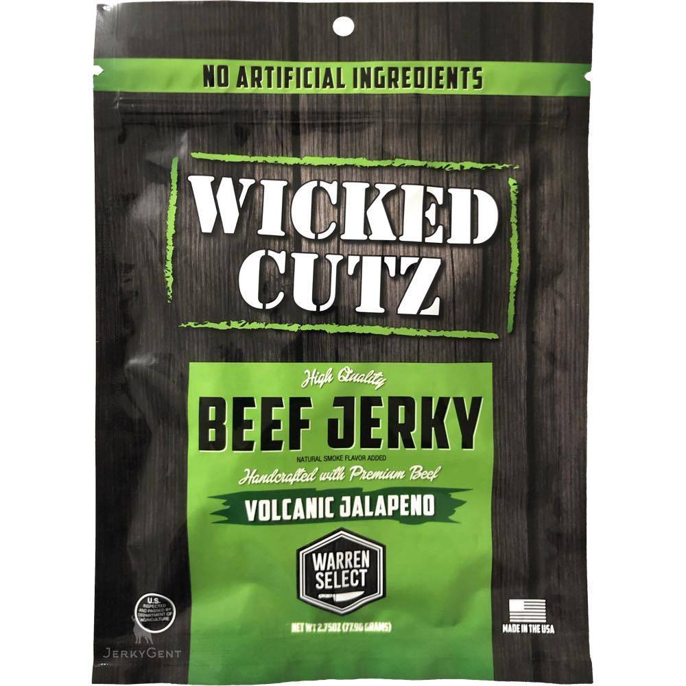 Wicked Cutz Volcanic Jalapeño Premium Beef Jerky