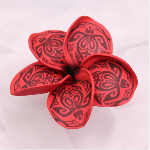 Red Turtle Frangipani Real Touch (6 Pack) - Realistic Artificial Flowers - Image 3
