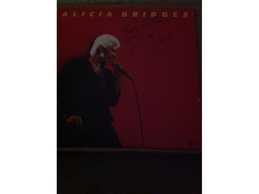 Alicia Bridges - Play It As It Lays Polydor Records Autographed Vinyl  LP NM