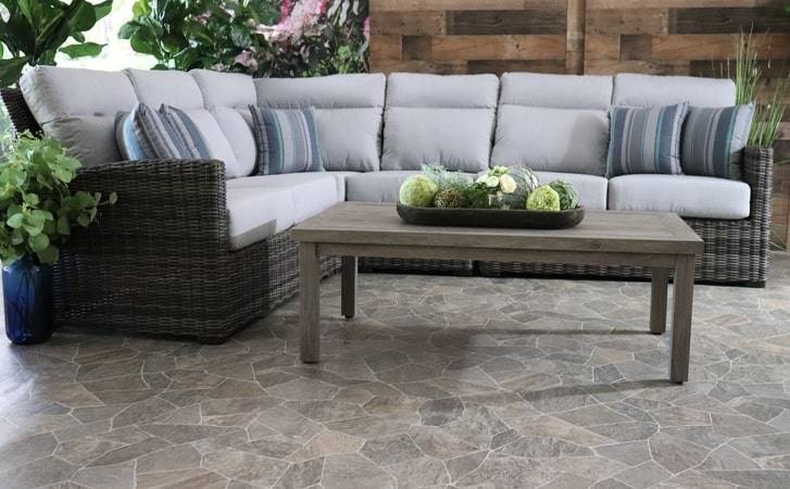 Patio Renaissance Eureka Sectional All Weather Wicker Outdoor Seating