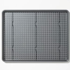 2pc Nonstick Baking Sheet and Cooling Rack Set - Figmint™: Gray