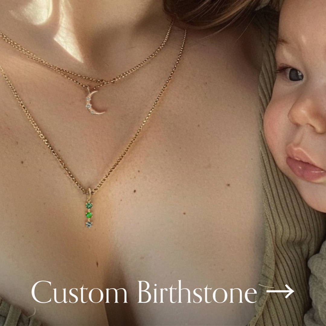 custom birthstone jewelry in gold and gemstones