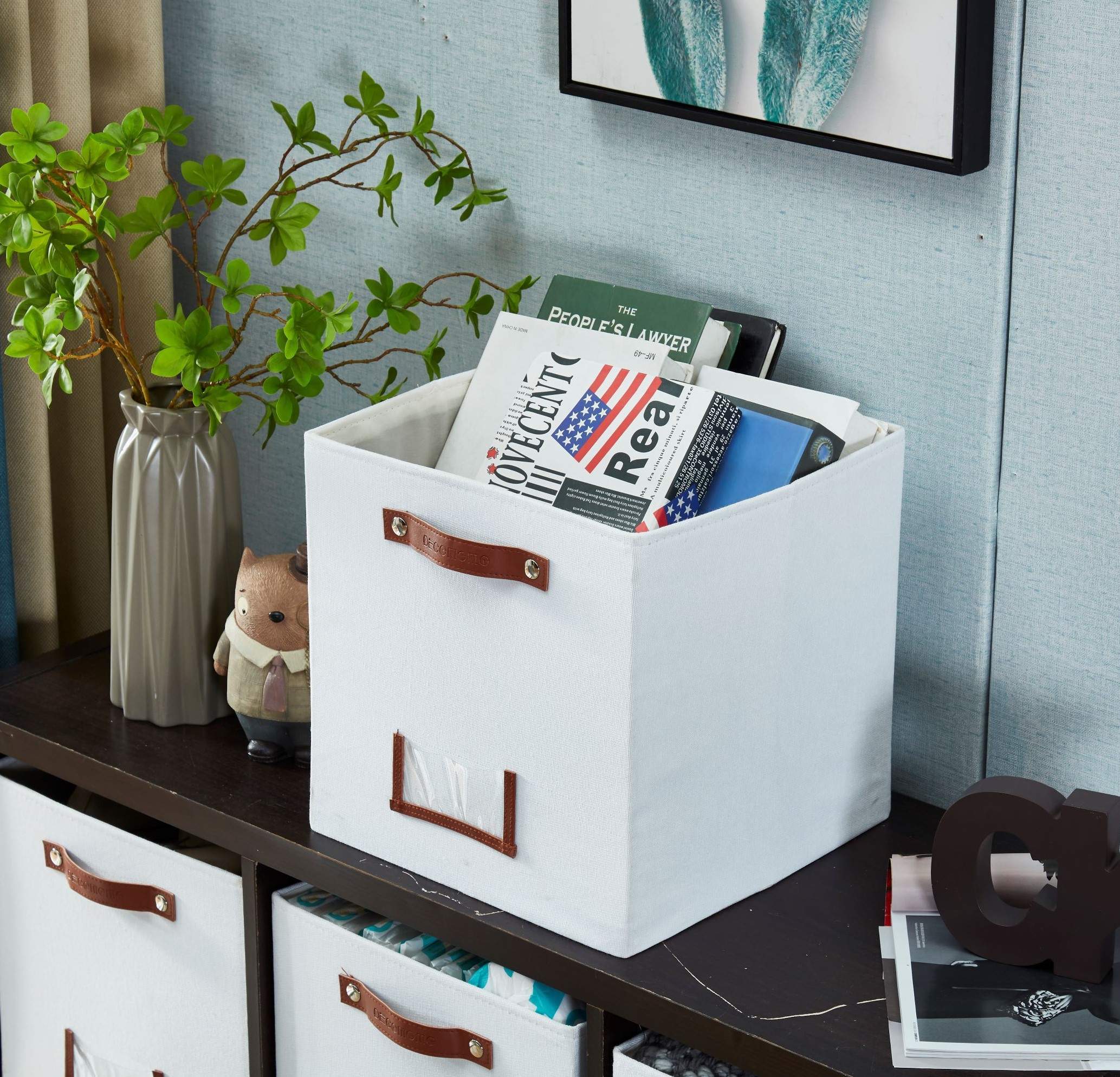 Storage Basket with Label Holder