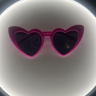 Sonnenbrille Herzform Pink