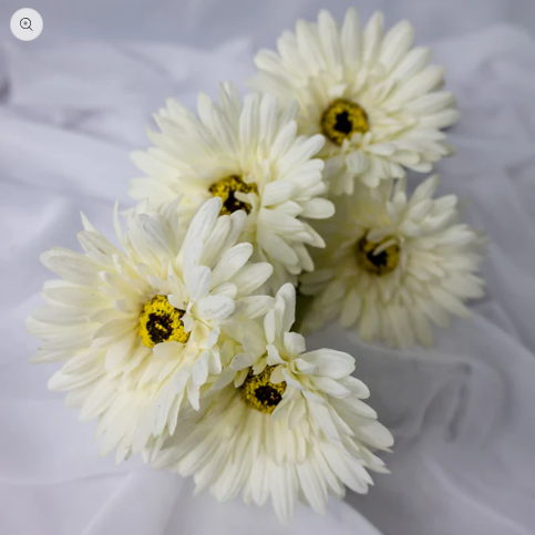 White Real Touch Gerbera - Realistic Artificial Flowers - Image 2