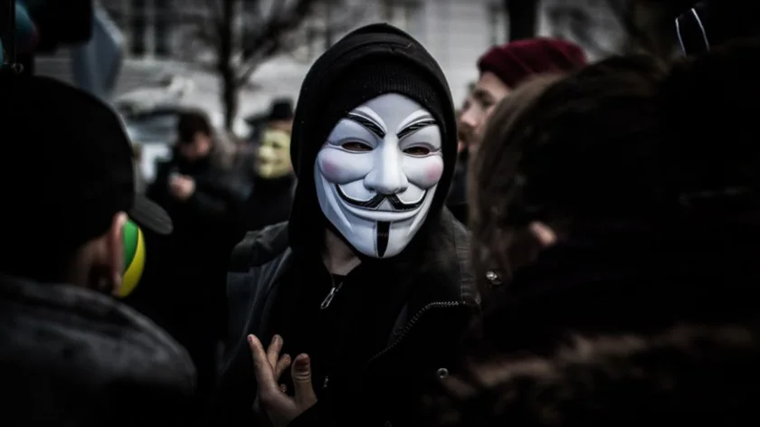 hacktivist group Anonymous.