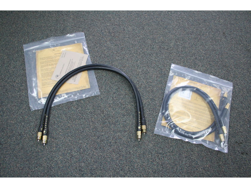 Cardas Golden Reference .75m RCA's -- GORGEOUS -- (see pics)