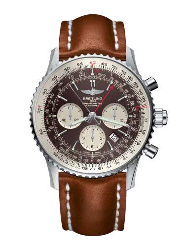 Navitimer Rattrapante Stainless Steel / Panamerican Bronze / Calf / Folding