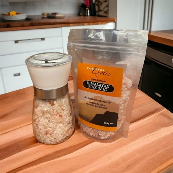 Gourmet Himalayan Salt Grinder plus 250g Refill Packet