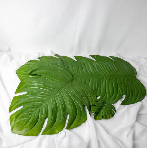 Monstera Placemat (6 Pack) - Realistic Artificial Flowers and Greenery - Image 3
