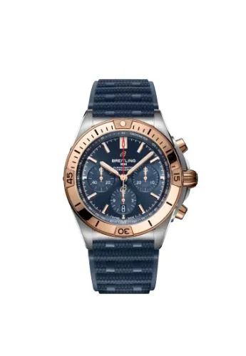 Chronomat B01 42 Stainless Steel / Red Gold / Blue / Rubber