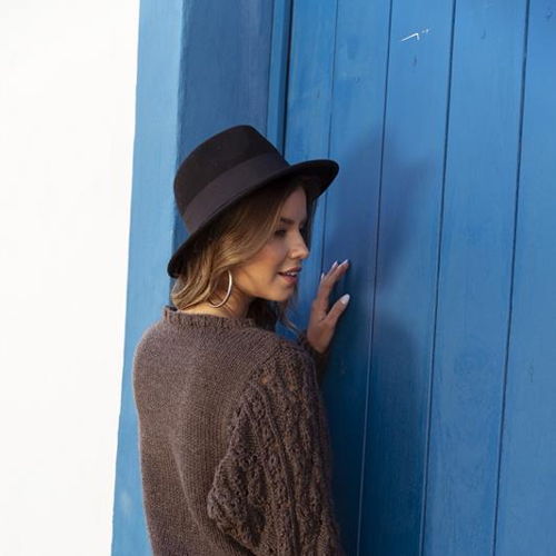 Laced Sleeve Pullover Knitting Pattern