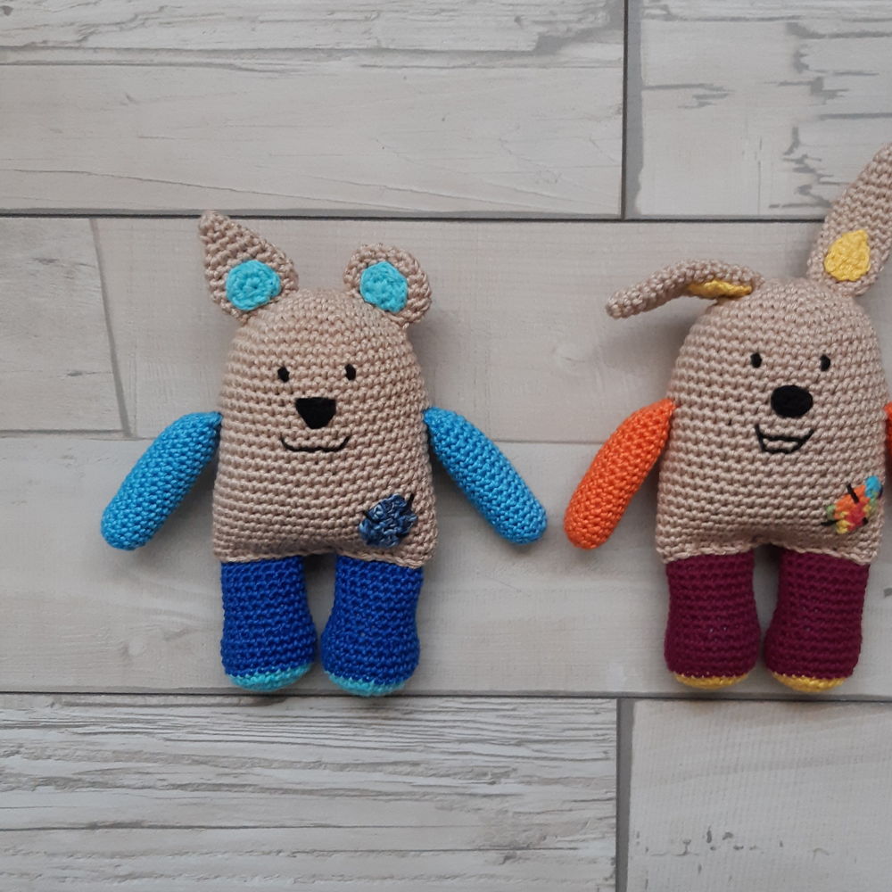 Cuddly Cozy and Happy (2 patterns in 1), Amigurumi