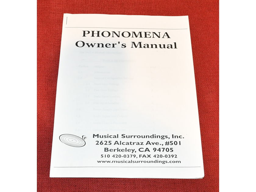 Musical Surroundings Phonomena