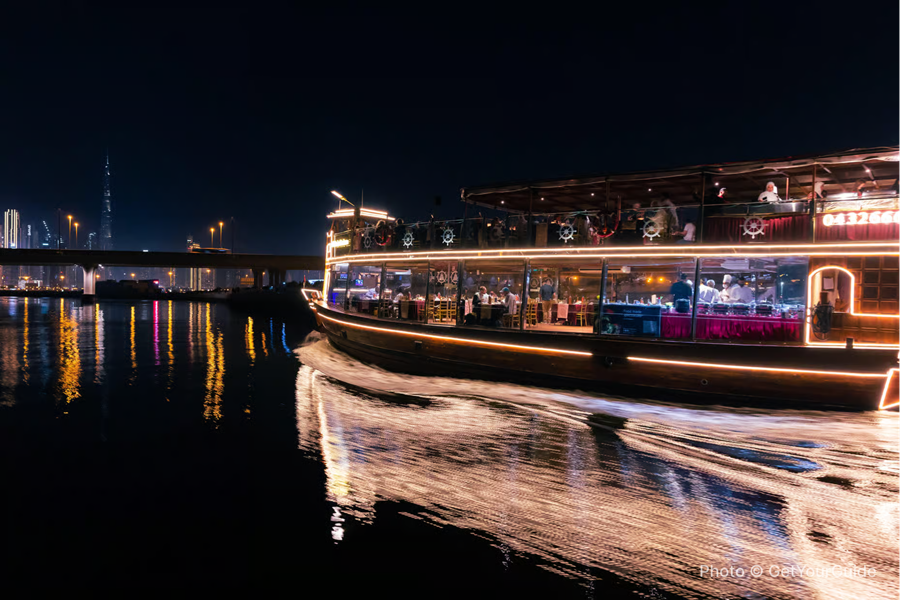 Dubai Luxury Canal Boat Ride w/ Dinner & Transfers - photo 2