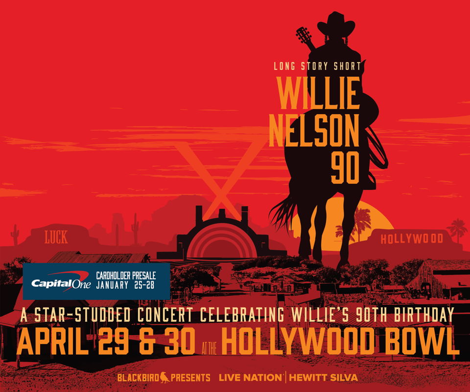 Willie Nelson 90 Hollywood Bowl