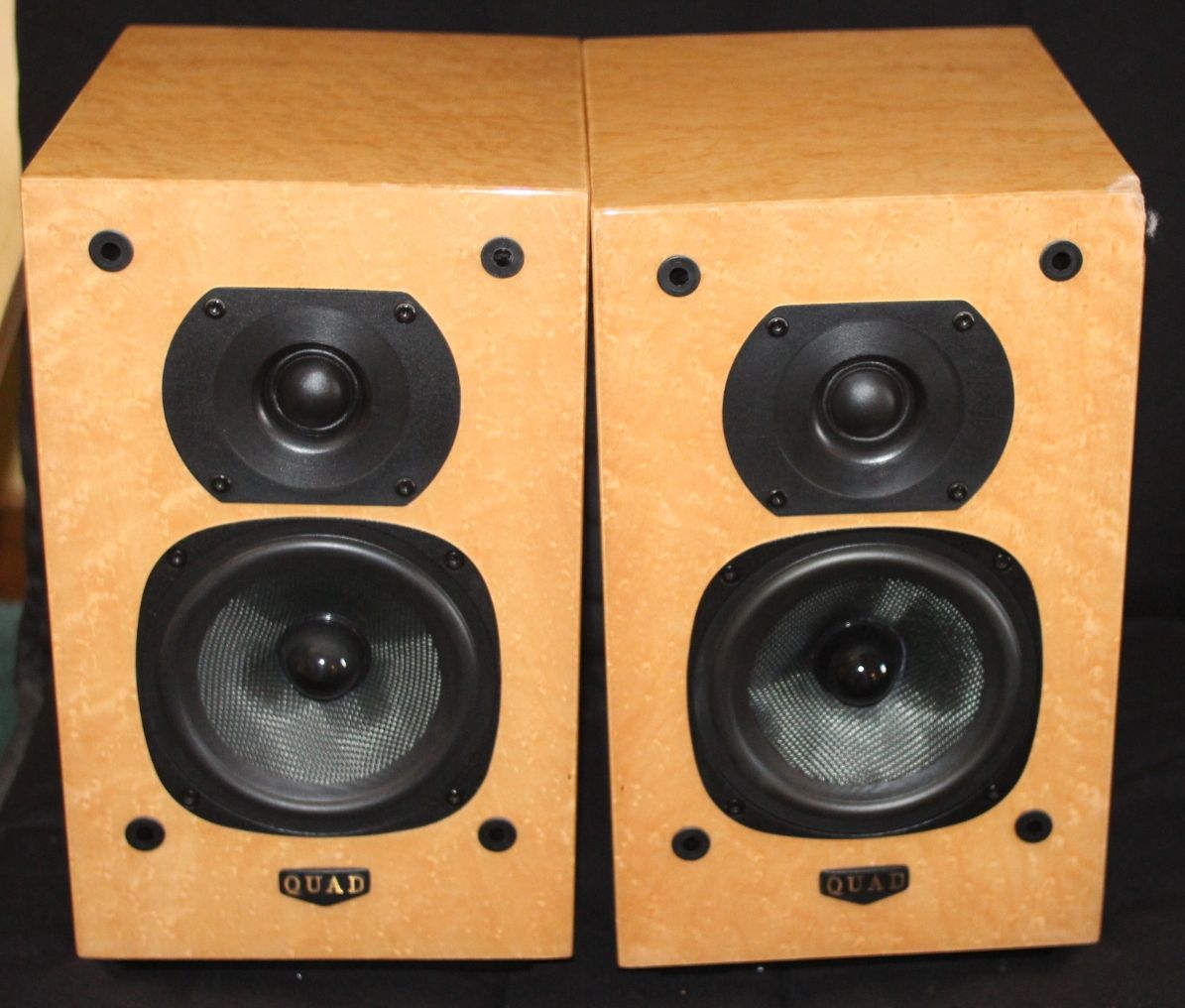 Quad 11L Birdseye Maple Monitors w/ dings For Sale | Audiogon