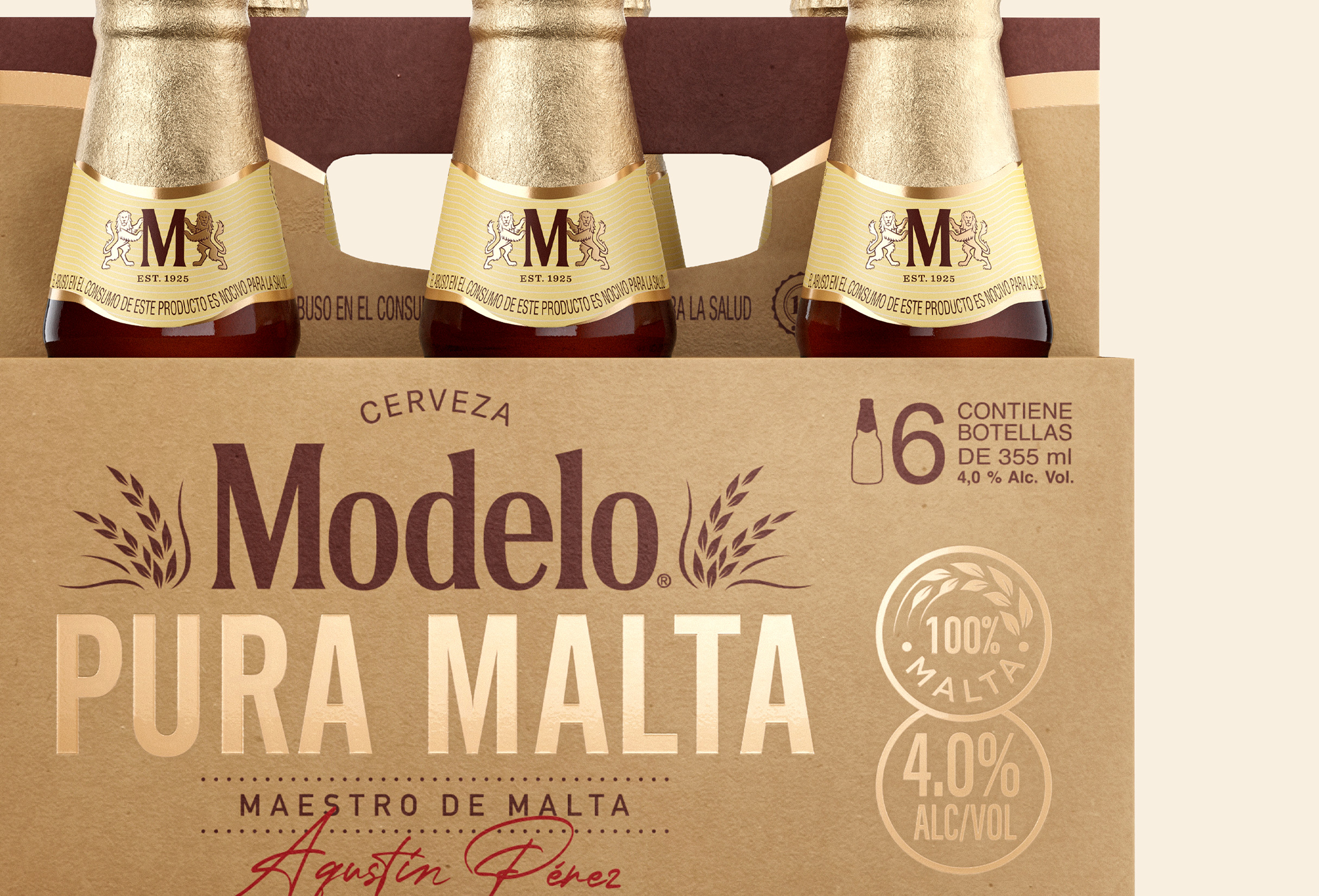 Modelo Pura Malta Is For Good | Dieline - Design, Branding & Packaging  Inspiration