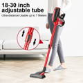 MOOSOO D600 Best Corded Stick Vacuum with Dog Vacuum Brush