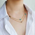 mixed small gemstone necklaces