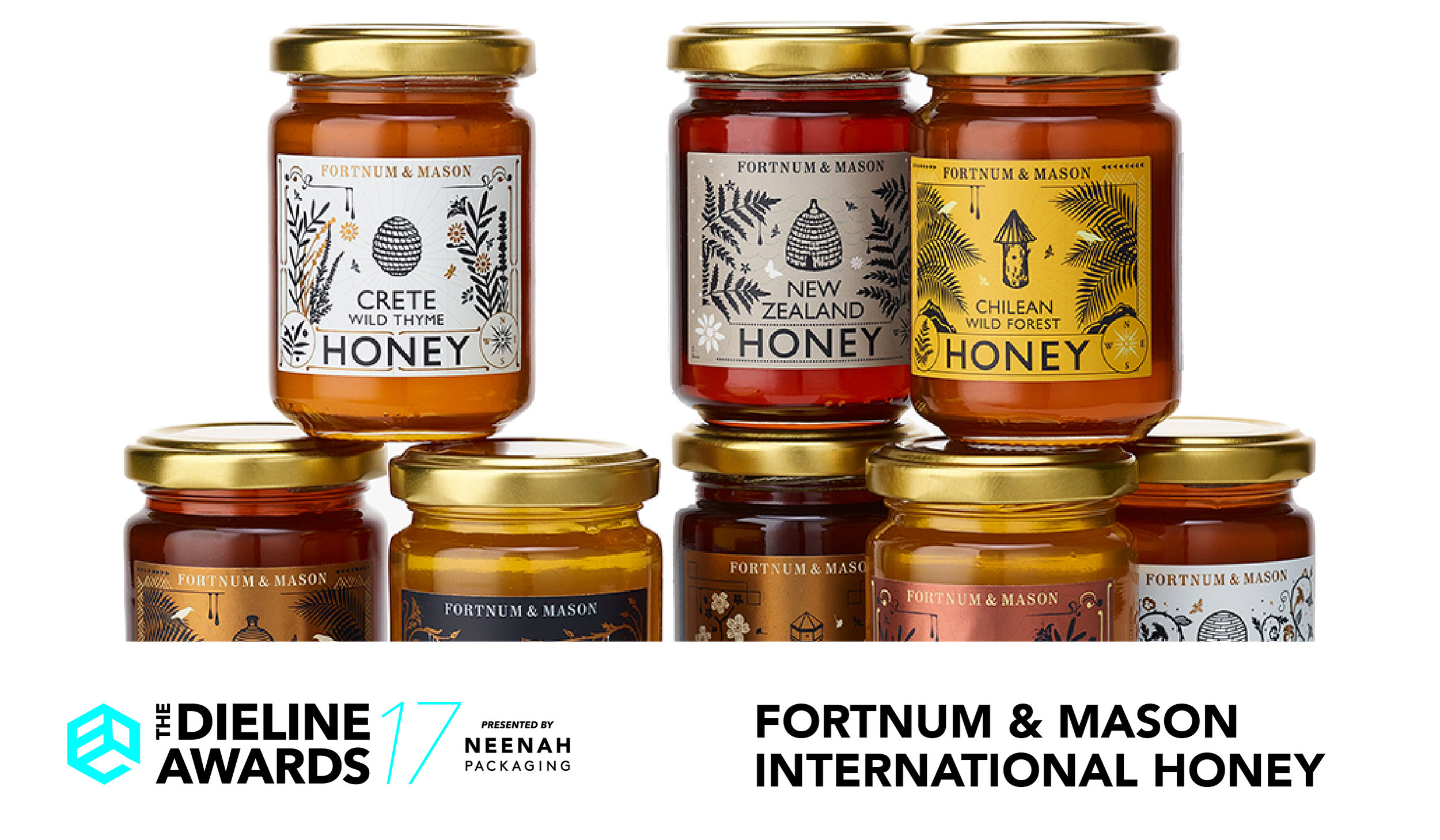 The Dieline Awards 2017 Outstanding Achievements: Fortnum & Mason International Honey