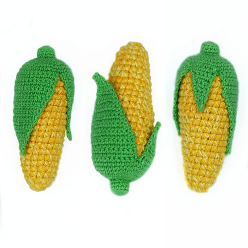 Crochet VEGETABLES PDF patterns - kohlrabi cabbage, tomato, peas in a pod, corn on the cob, lettuce. Food crochet pattern. Play food pattern