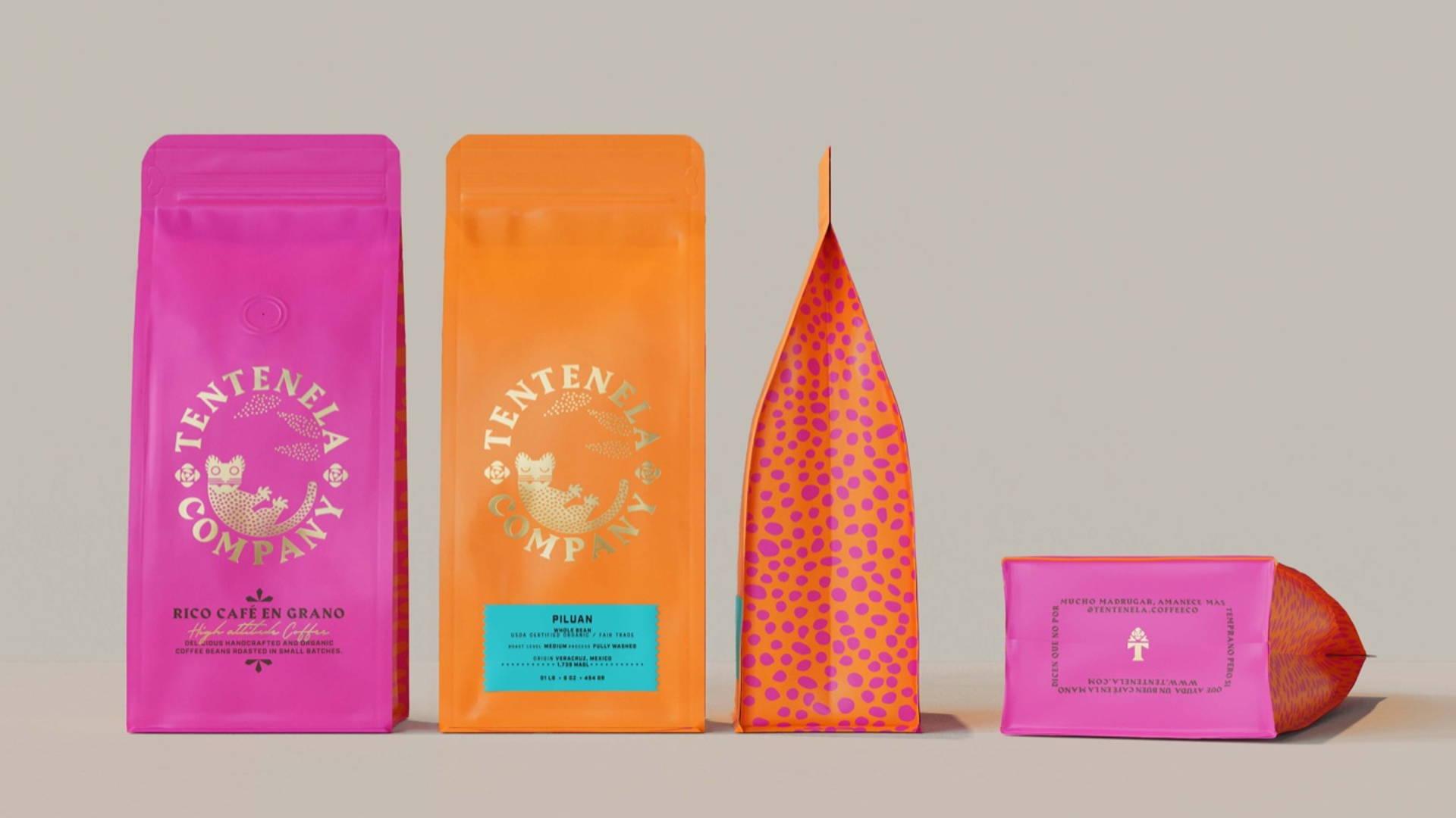Featured image for Tentenela Coffee's Packaging Is Vividly Delicious