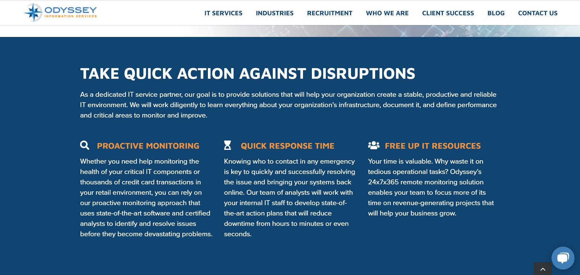 Odyssey Information Services product / service