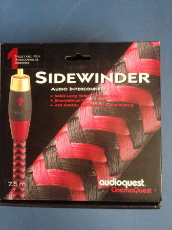 AudioQuest Sidewinder RCA Interconnects - (7.5) meter p...