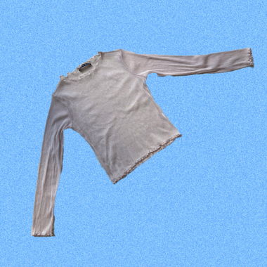 Rosa glänzender Pulli