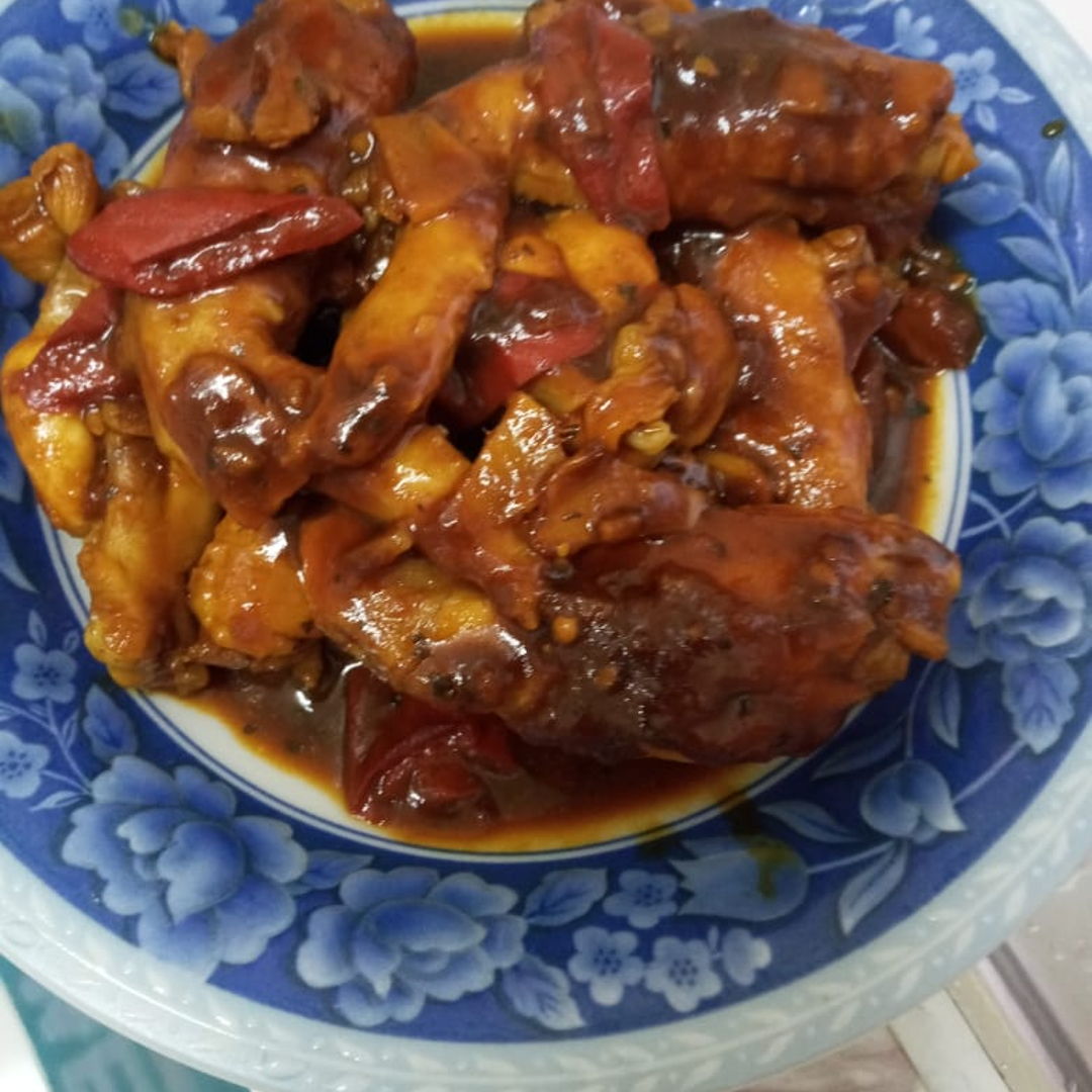 Plum sauce chicken wings 😃👍🏻