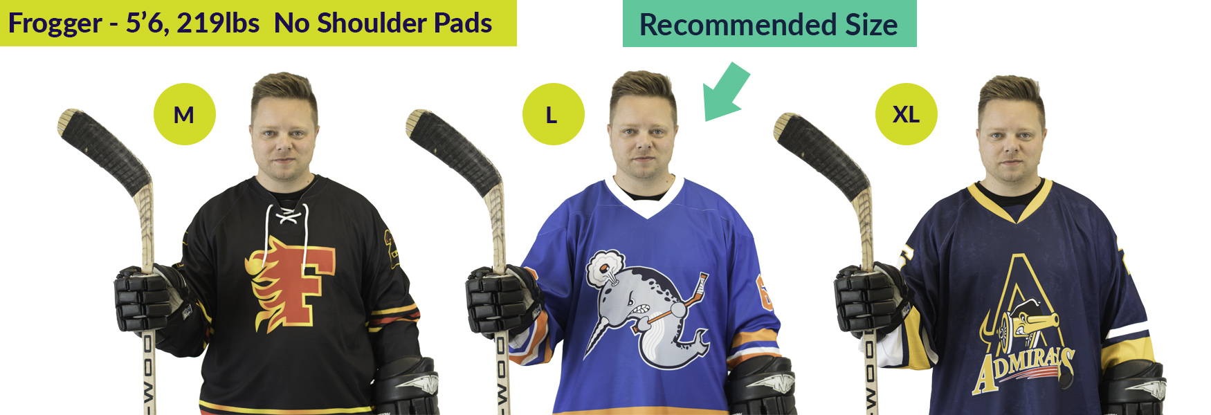 Hockey Jersey Sizing Chart - JerseysMadeEasy.com™
