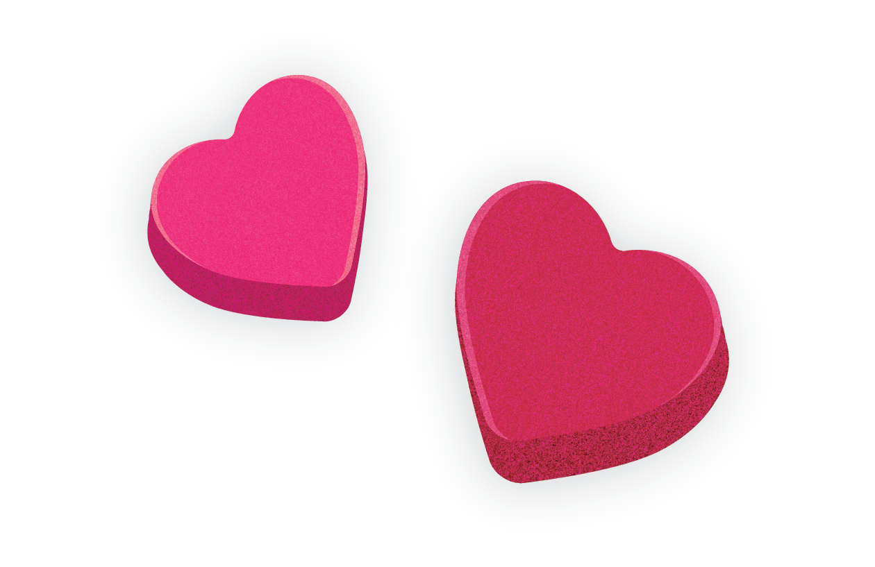 Valentine's Day heart graphic