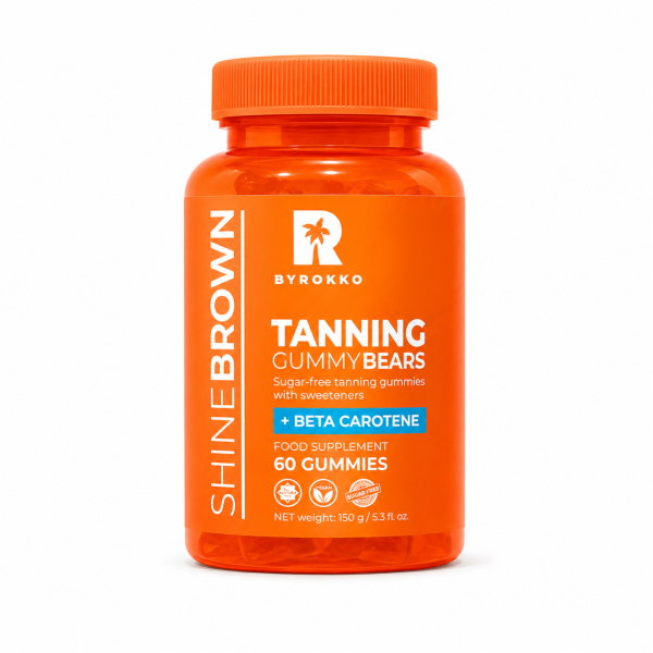 SHINE BROWN BETA CAROTENE TANNING GUMMY BEARS