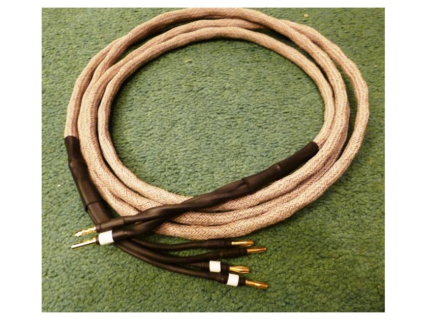 Schmitt Custom Audio 10ft Braided 12 Gauge Bi-Wire Speaker Cables One Pair