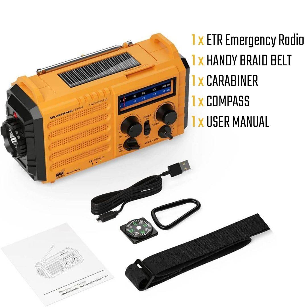emergency portable radio, AM FM Weather Radio