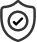 Feel secure with our Lifetime guarantee logo, represented by a shield with a tick mark. We've got you covered!