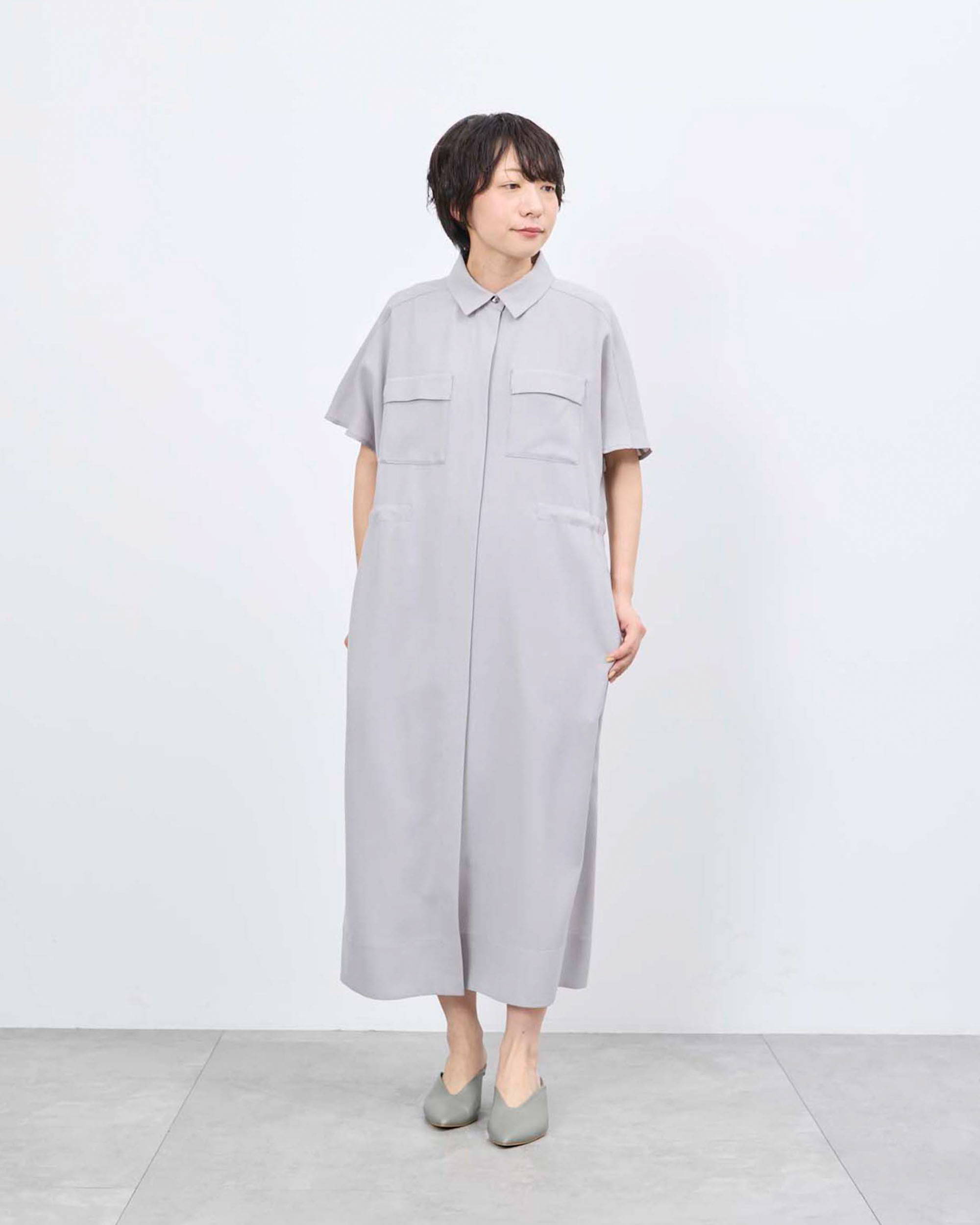 ロングシャツワンピース着用レビュー