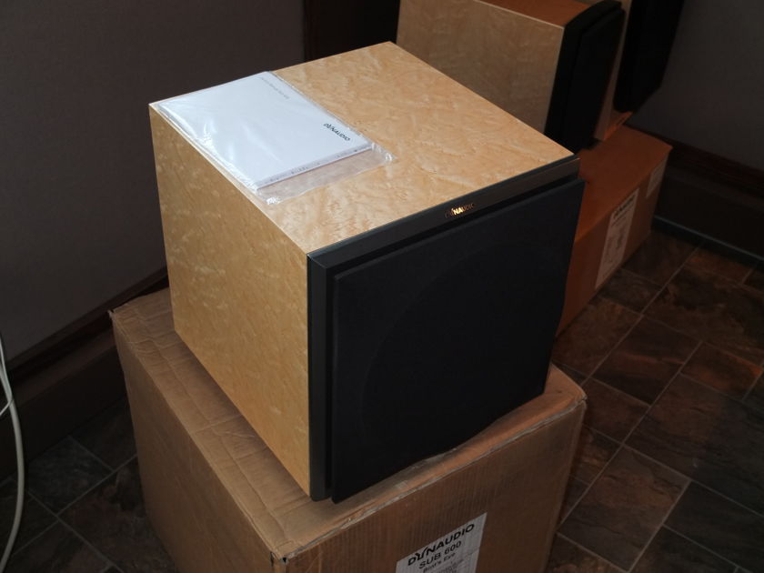 Dynaudio Sub 600 Subwoofer In Natural Birdseye Maple