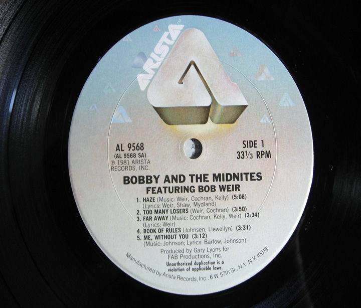 Bobby & The Midnites - Bobby & The Midnites - 1981  Ari... 5