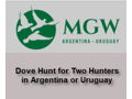 Dove Hunt for Two Hunters in Argentina or Uruguay with Maers and Goldman Outfitters