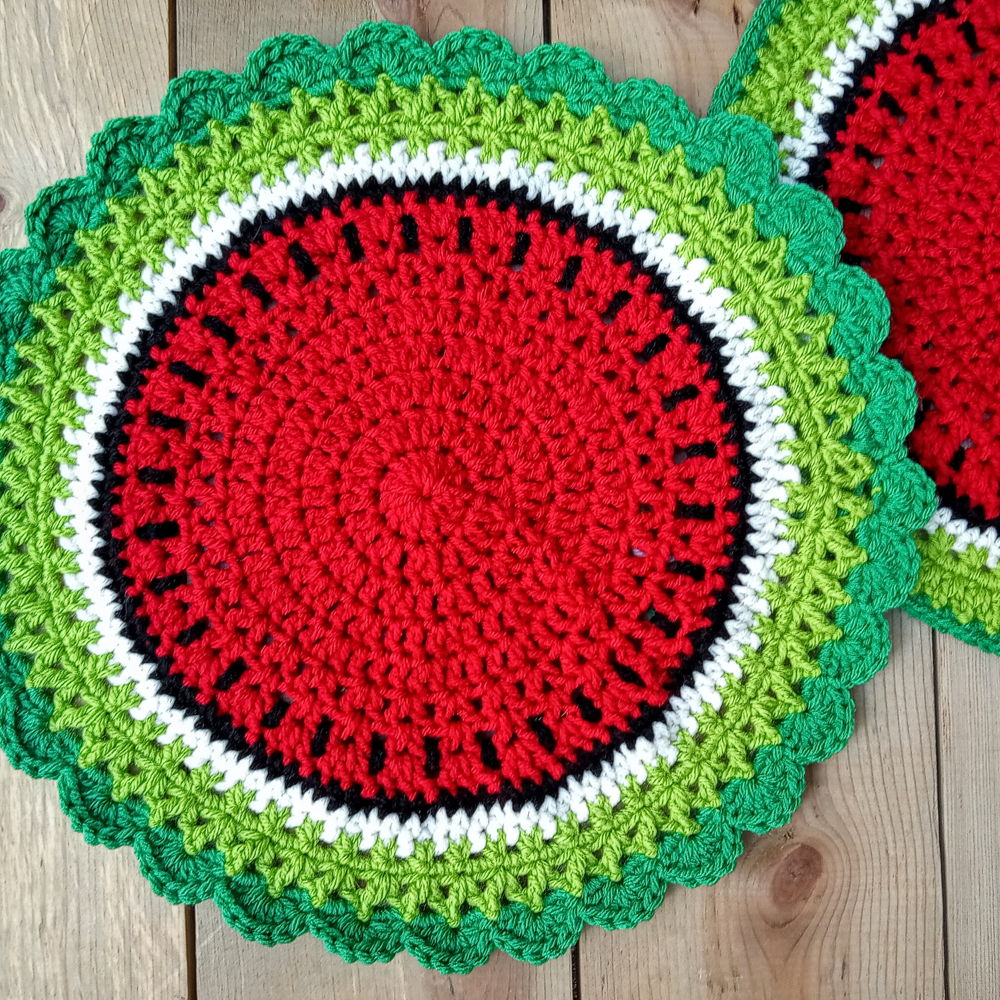 Watermelon Diverse Stitch Doily